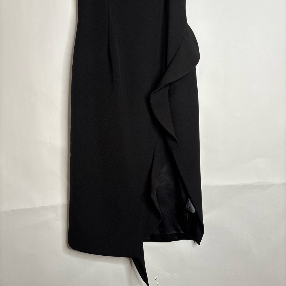 Bardot Carmelle Black Dress Ruffle size 4 - Picture 6 of 16